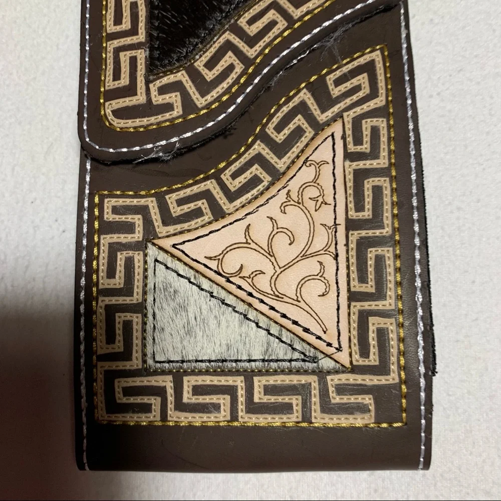WESTERN LEATHER CELL PHONE CASE, FUNDA VAQUERA DE‎ CUERO COWBOY RODEO PHONE CASE